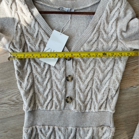 NWT Zara long sleeve cozy Romper - Picture 4 of 6